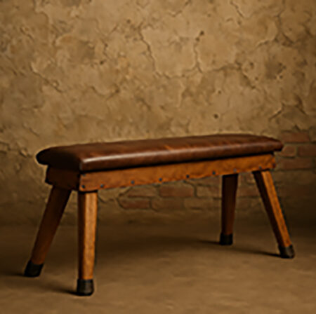 Custom bench press tool top hardened with fabric filling! | Wooden leg retro