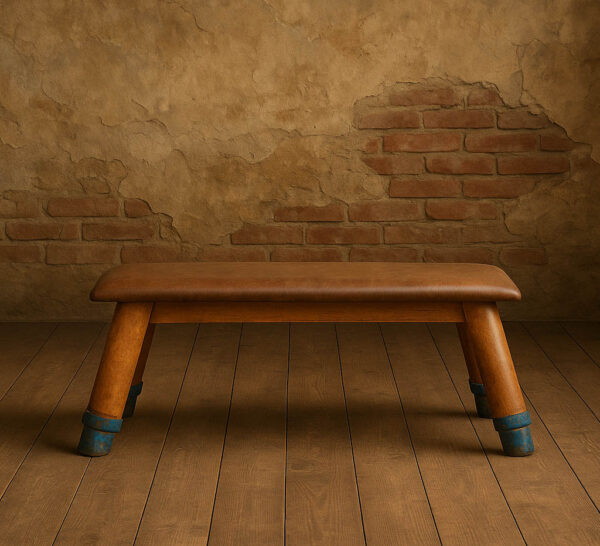 Custom leather bench top/pad hardened with fabric filling! | Vintage bench top!